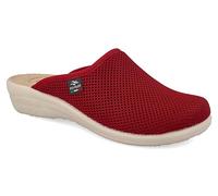 Fly Flot | Fresh Woman, Pantofole Donna Traspiranti, Ciabatta con Tomaia in Rete Elastica, Sottopiede imbottito in Pelle Antishock, Bordeaux, 35
