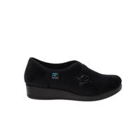 Fly Flot | Full Slipper Woman, Pantofole Donna con Fiore Ricamato, Tomaia in Velluto, Sottopiede in Microfibra Antishock