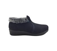 Fly Flot | Full Slipper Woman, Pantofole Donna Effetto Metallizato con Bordo in Ecopelliccia, Tomaia in Morbida Microfibra e Peluche, Sottopiede in Microfibra, Nero, 40