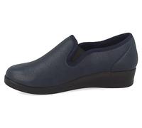 Fly Flot | Full Slipper Woman, Pantofole Donna Effetto Pelle, Ciabatta con Tomaia Stretch Adattiva in Microfibra Elasticizzata, Sottopiede in Microfibra Antishock, Blu, 36