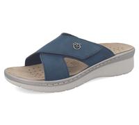 Fly Flot Massiola, Ciabatte Donna, Aperte con Strappo Regolabile, Sottpiede Estraibile in Pelle, Sandali, Blu, 39 EU