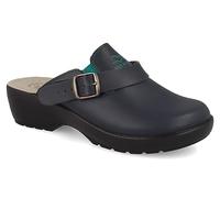 Fly Flot | Professional Certified, Zoccoli Sanitari Donna con Cinturino e Elastico Regolabile, Ciabatte con Tomaia e Sottopiede in Evopell, Blu, 40