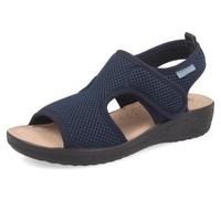 Fly Flot Sandali Donna In Rete Elastica Con Strappo e Zeppetta - 2001 (Blue)