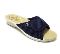 Fly Flot T4413 Fe Blu Ciabatte Donna Made in Italy Zeppa 3 CM Anatomica