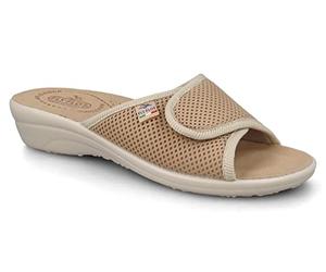 Fly Flot T4413 Fe Blu Ciabatte Donna Made in Italy Zeppa 3 CM Anatomica