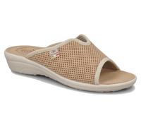 FLY FLOT T4429 FE BEIGE CIABATTE DONNA MADE IN ITALY SOTTOPIEDE VERA PELLE ANTIS