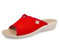 Fly Flot Atella, Ciabatte Donna in Rete Elastica Aperte, Sottopiede Imbottito in Pelle, Rosso, 39