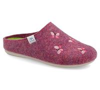 Fly Flot | Trendy Woman, Pantofole Donna con Farfalle, Ciabatta con Tomaia in Pet Riciclato, Sottopiede in Panno, Fucsia Scuro, 39