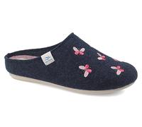 Fly Flot | Trendy Woman, Pantofole Donna con Farfalle, Ciabatta con Tomaia in Pet Riciclato, Sottopiede in Panno, Blu, 39
