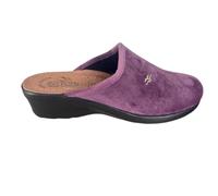 Fly Flot | Trendy Woman, Pantofole Donna con Logo, Ciabatta con Tomaia in Morbida Microfibra, Sottopiede imbottito in Pelle Antishock, Lilla, 39