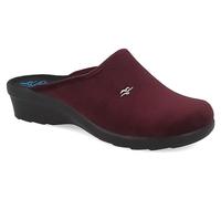 Fly Flot | Trendy Woman, Pantofole Donna con Logo, Ciabatta con Tomaia in Morbida Microfibra, Sottopiede in Microfibra Antishock, Prugna, 37