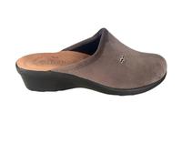 Fly Flot | Trendy Woman, Pantofole Donna con Logo, Ciabatta con Tomaia in Morbida Microfibra, Sottopiede imbottito in Pelle Antishock, Antracite, 40