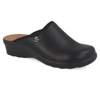 Fly Flot | Trendy Woman, Pantofole Donna Ecopelle, Ciabatta con Tomaia Stretch Adattiva in Microfibra Elasticizzata, Sottopiede imbottito in Pelle Antishock, Nero, 38