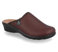 Fly Flot | Trendy Woman, Pantofole Donna Ecopelle, Ciabatta con Tomaia Stretch Adattiva in Microfibra Elasticizzata, Sottopiede imbottito in Pelle Antishock, Prugna, 37
