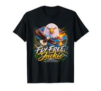 Fly Free Jackie Big Bear California Bald Eagle Memorial Maglietta