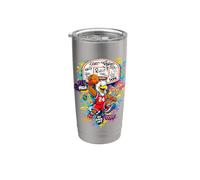 Fly High Basketball Player Graffiti Street Art Bicchiere termico in acciaio inox doppia parete