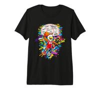 Fly High Basketball Player Graffiti Street Art Maglietta Premium