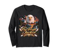 Fly High Jackie 2012-2026 Jackie Shadow Bald Eagle Memorial Maglia a Manica
