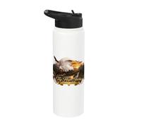 Fly High Jackie, Jackie and Shadow Bald Eagle Stainless Steel Insulated Water Bottle