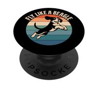 Fly Like A Beagle Retro Vintage PopSockets PopGrip Adesivo