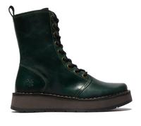 Fly London Donna Verde RAMI043 Stivali Casual Pelle Allacciate Caviglia Eu 3-8
