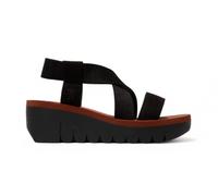 Fly London Sandali In Pelle Neri Cupido YABI922FLY A Zeppa