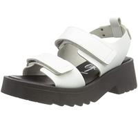 Fly London Sandalo da donna con zeppa MEKA857FLY, Bianco sporco., 40 EU