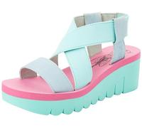 Fly London Sandalo Donna Yabi922fly, Cielo Blu Menta Lilla, 41 EU