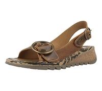 Fly London TRAM723FLY, Scarpe col Tacco con Cinturino a T Donna, Camel, 40 EU
