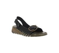 Fly London TRAM723FLY, Scarpe col Tacco con Cinturino a T Donna, Black, 40 EU