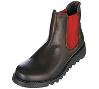 Fly London Women's Salv Chelsea Boots, Dk Brown Red Elastic, 36 EU