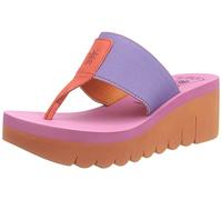 Fly London Women's Yomu725fly Sandal, Orange Violet Rose, 41 EU