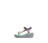 Fly London YEFA726FLY, Sandal Donna, Grey/Multicolor/Spearmint, 41 EU
