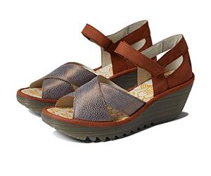 Fly London Yent365fly, Sandali con Zeppa Donna, Bronzo Tan, 37 EU