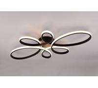 FLY PLAFONIERA GRANDE LED 32W 3900lm, 3000K NERA CON REGOLAZIONE INTENSITA' CON NORMALE INTERRUTTORE L. 83CM