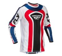 Fly Racing 2026 Maglia Motocross Lite Glory Rosso Bianco Blu