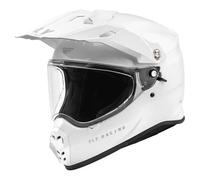 Fly Racing Trekker Solid, casco avventura L female Bianco