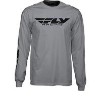 Fly Racing Corporate Maglietta A Maniche Lunghe (2021) XL Grigio 352-4146X