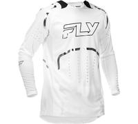 Fly Racing Evolution DST Flash L.E., maglia L male Bianco/Argento/Nero