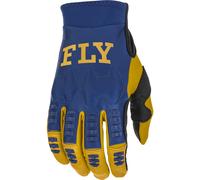Fly Racing Evolution, guanti S male Blu Scuro/Oro