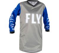 Fly Racing F-16, maglia bambini YS male Grigio/Blu