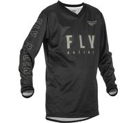 Fly Racing F-16 Maglia Motocross Giovanile, nero-grigio, taglia S