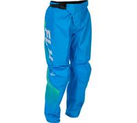 Fly Racing F-16, pantaloni in tessuto per giovani 24 male Azzurro/Giallo Fluo/Grigio