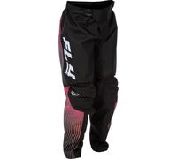Fly Racing F-16, pantaloni in tessuto per giovani 24 male Lilla/Rosso/Nero