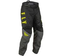 Fly Racing F-16 Pantaloni Motocross Giovani, nero-giallo, taglia XL