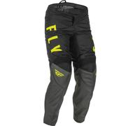 Fly Racing F-16 Pantaloni Motocross, nero-giallo, taglia 30 per maschi