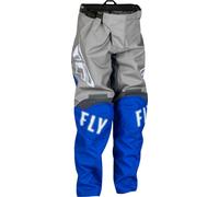 Fly Racing F-16 Pantaloni da motocross per ragazzi, grigio-blu, taglia M per maschi
