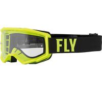 Fly Racing Focus, occhiali di protezione per bambini male Giallo Fluo/Nero Trasparente