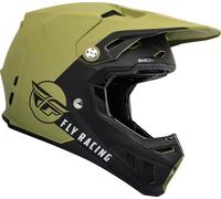 Fly Racing Formula CC Centrum Casco Motocross, nero-bianco-verde, taglia S per maschi