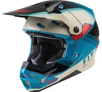 Fly Racing Formula CP Rush, casco da motocross L female Nero/Grigio Chiaro/Turchia/Rosso